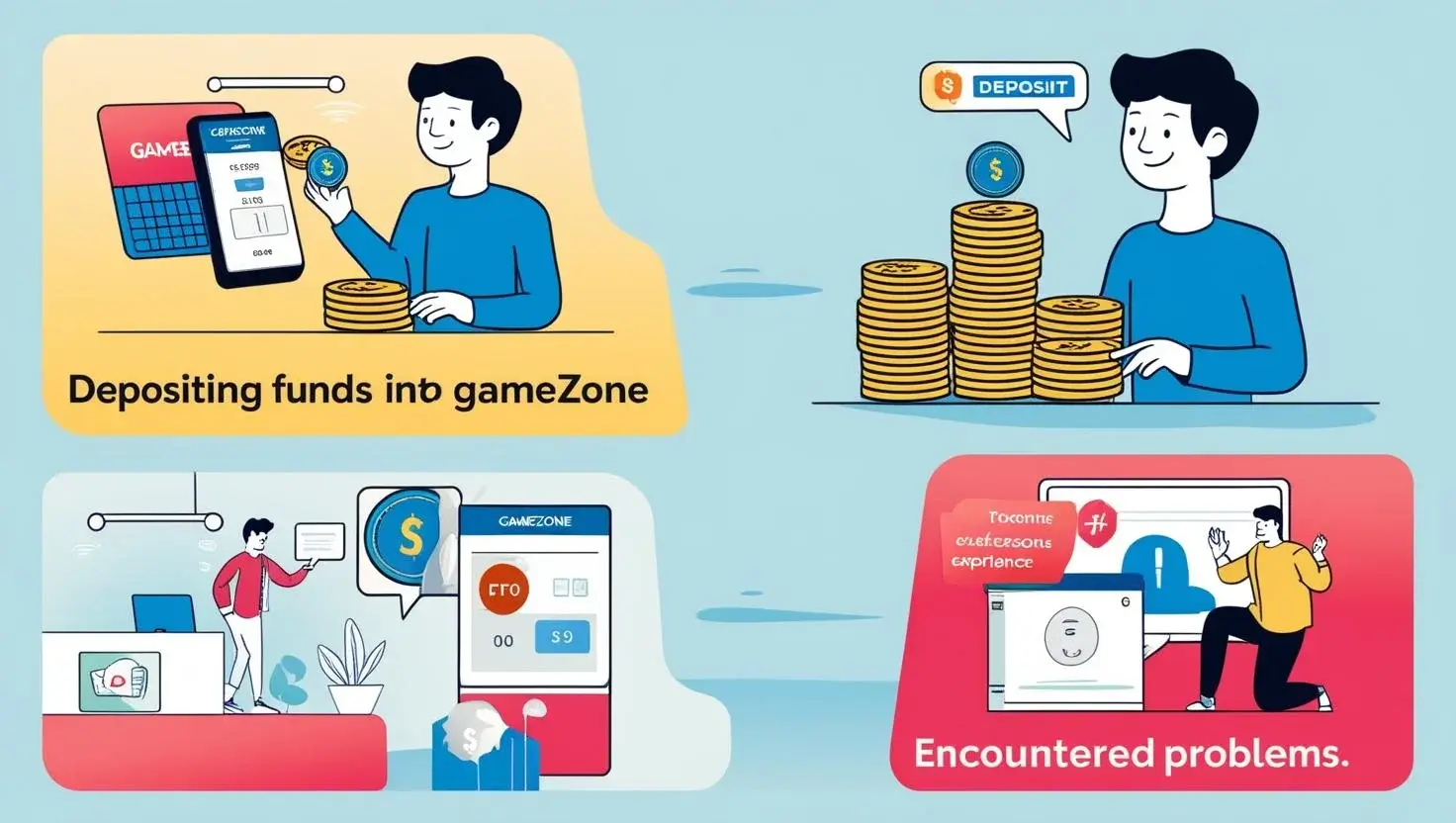 Depositing funds into GameZone